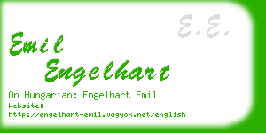 emil engelhart business card